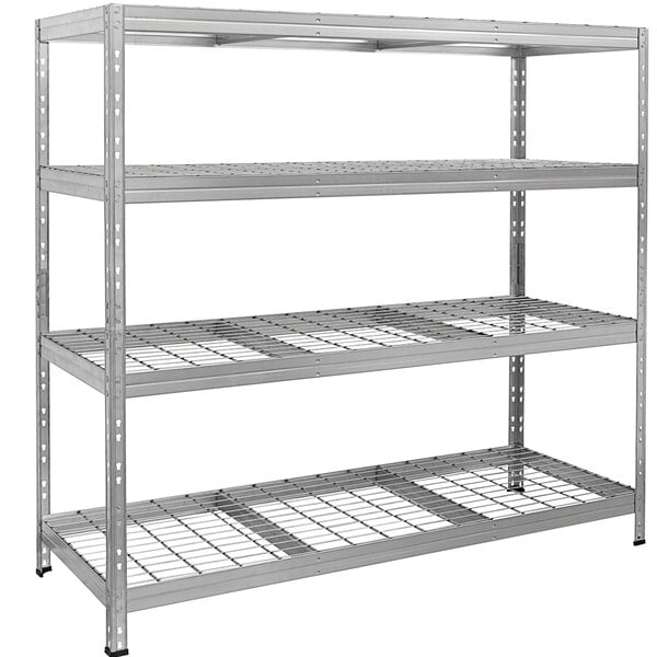 Stainless Steel Shelving with Rivets