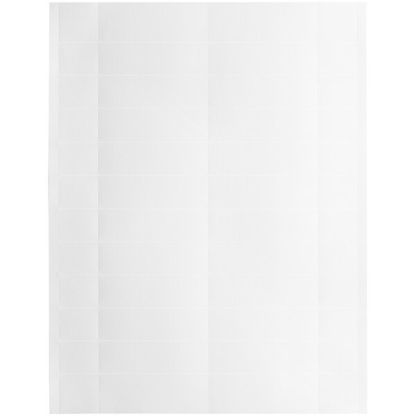 A white rectangular object with black border containing many white squares.