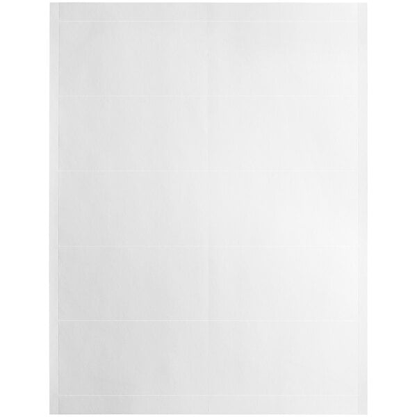 A white rectangular paper with a black border and blank space for labeling.
