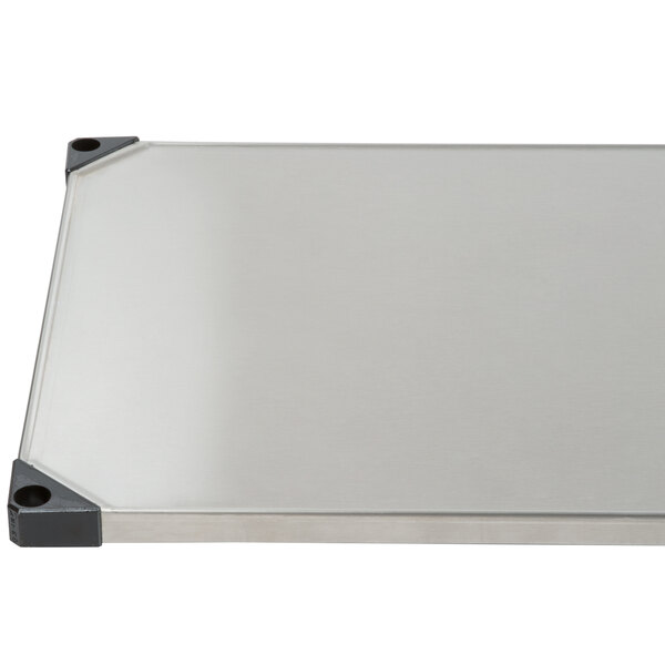 A Metro stainless steel flat shelf.