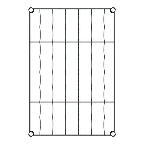 A black metal grid with black lines.