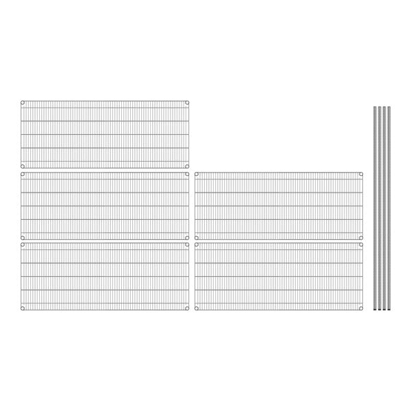 A graph paper with a grid on it.