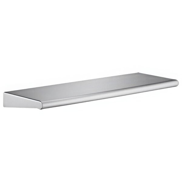 An American Specialties, Inc. stainless steel wall-mounted shelf.