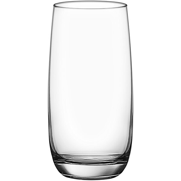 An Ivory highball glass filled with a clear liquid.