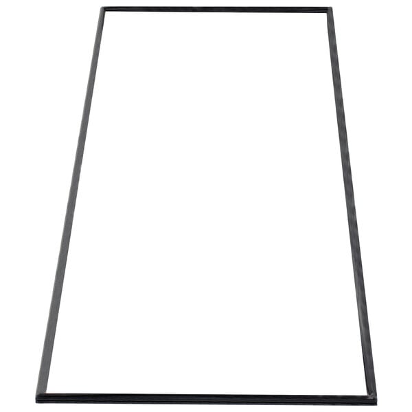A rectangular black door gasket.