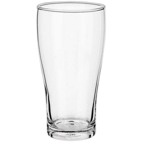 A case of clear Conical Pub Glasses.