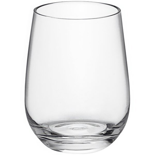 An American Metalcraft Tritan plastic stemless wine glass.