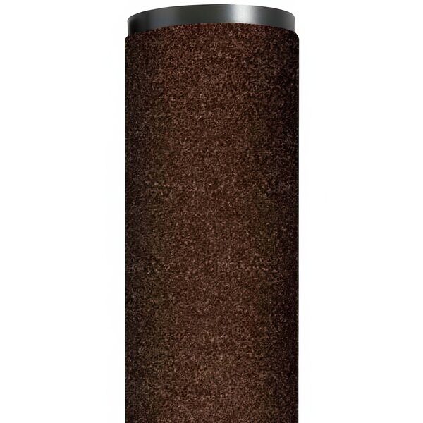 A roll of dark toast brown carpet.