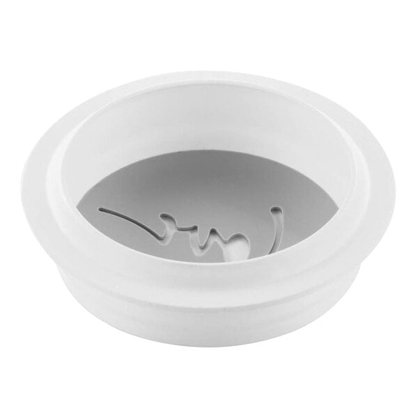 A white Silikomart silicone baking mold with the word "LOVE" in a curved shape.