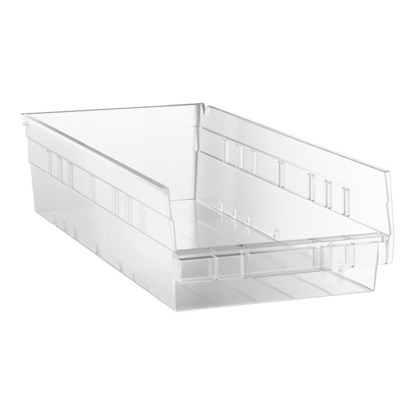 Regency Clear Shelf Bin, 17 7/8" x 8 3/8" x 4"