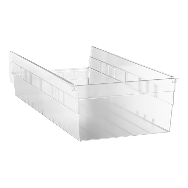 Regency Clear Shelf Bin, 17 7/8" x 8 3/8" x 4"