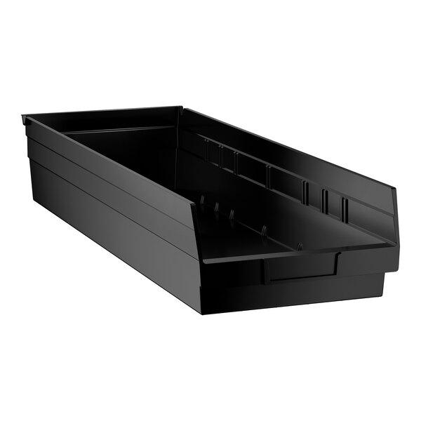 Regency Black Shelf Bin, 23 5/8" x 8 3/8" x 4"