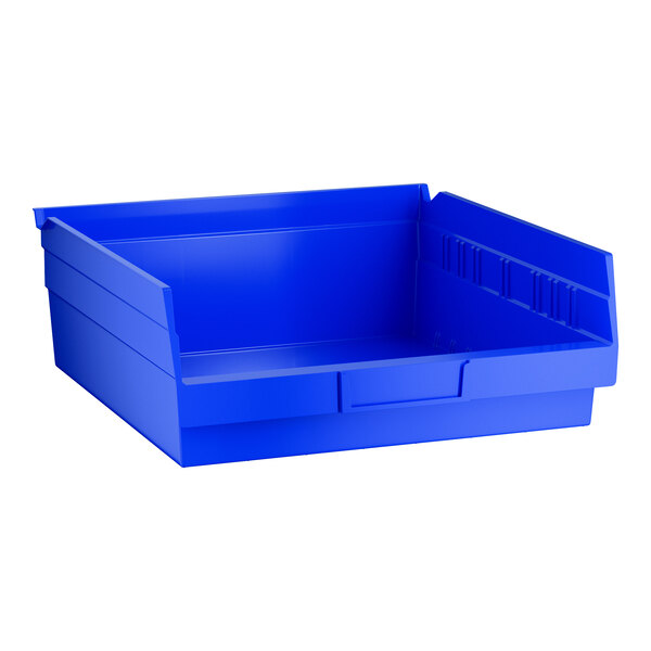Regency Blue Shelf Bin, 11 5/8" x 11 1/8" x 4"