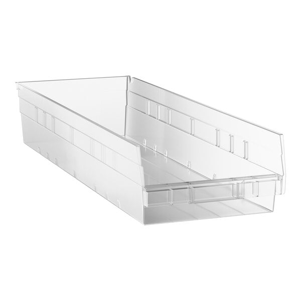 Regency Clear Shelf Bin, 23 5/8" x 8 3/8" x 4"