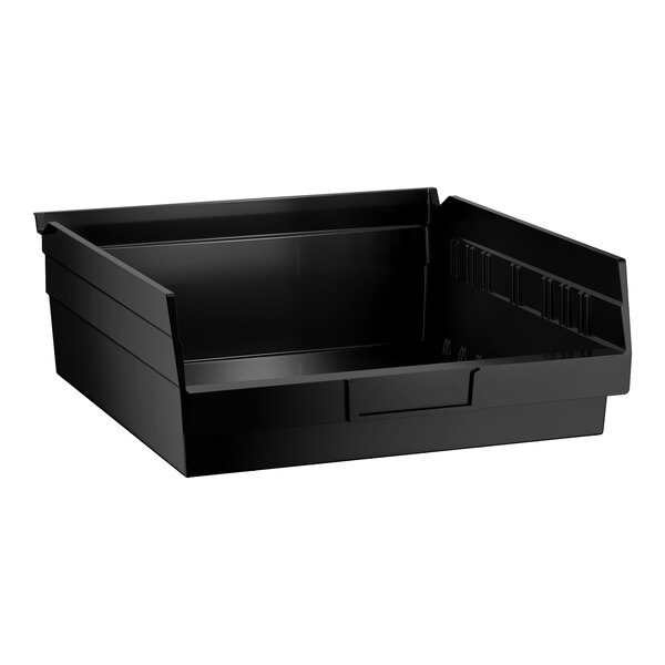 Regency Black Shelf Bin, 11 5/8" x 11 1/8" x 4"