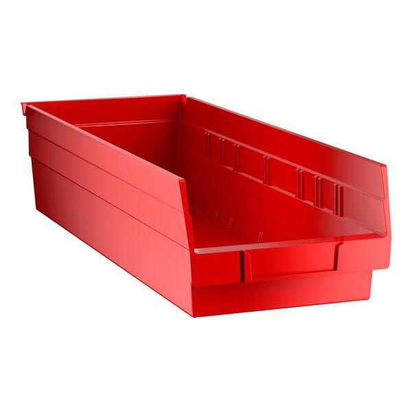 Regency Red Shelf Bin, 17 7/8" x 6 5/8" x 4"