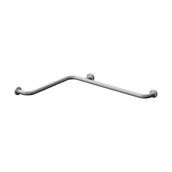 An American Specialties, Inc. stainless steel grab bar with snap flange.