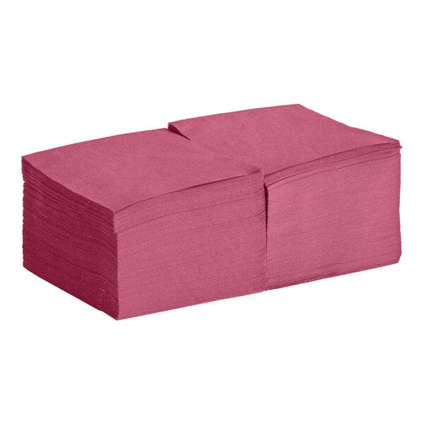 Choice Burgundy 2-Ply Customizable Beverage / Cocktail Napkin - 1,000/Case
