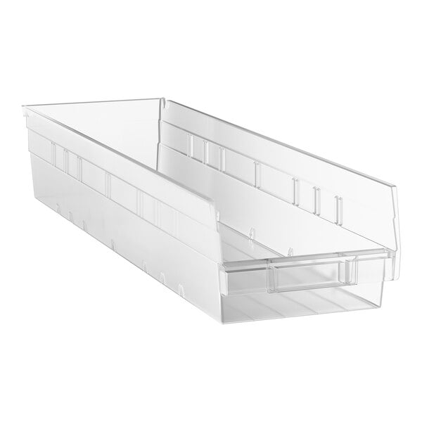 Regency Clear Shelf Bin, 23 5/8" x 6 5/8" x 4"