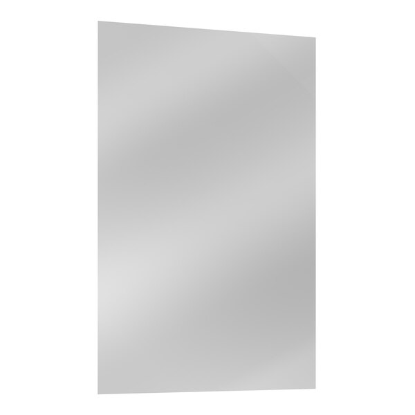 An American Specialties, Inc. rectangular plate glass mirror with a white border.