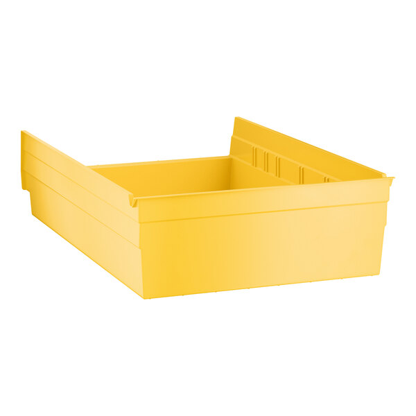 Regency Yellow Shelf Bin, 17 7/8" x 11 1/8" x 4"