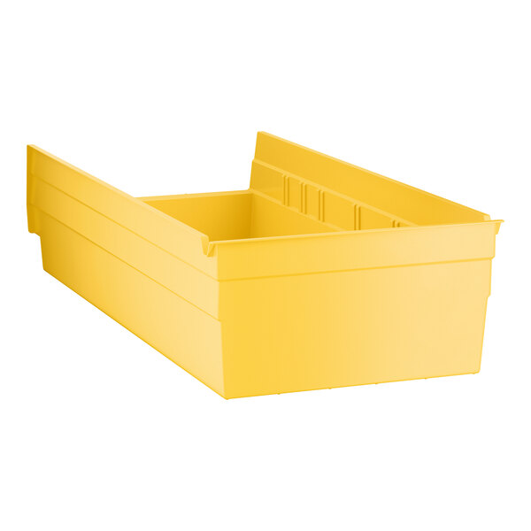 Regency Yellow Shelf Bin, 17 7/8" x 8 3/8" x 4"