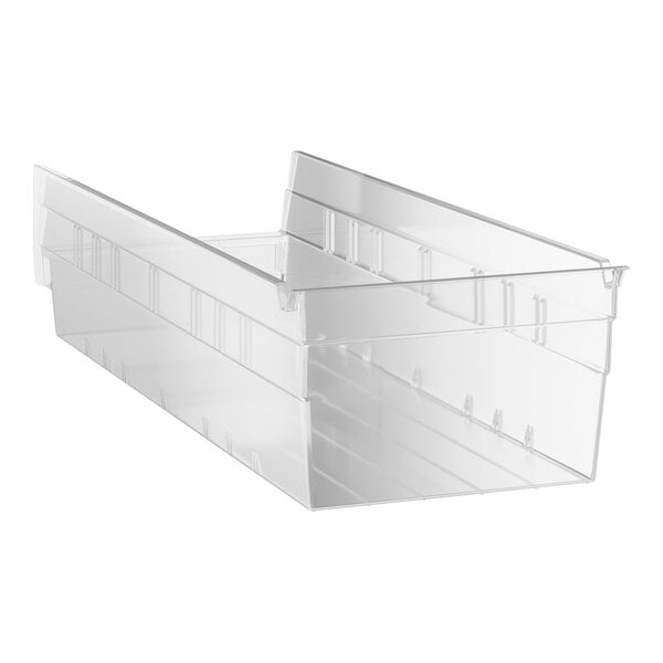 Regency Clear Shelf Bin, 17 7/8" x 6 5/8" x 4"