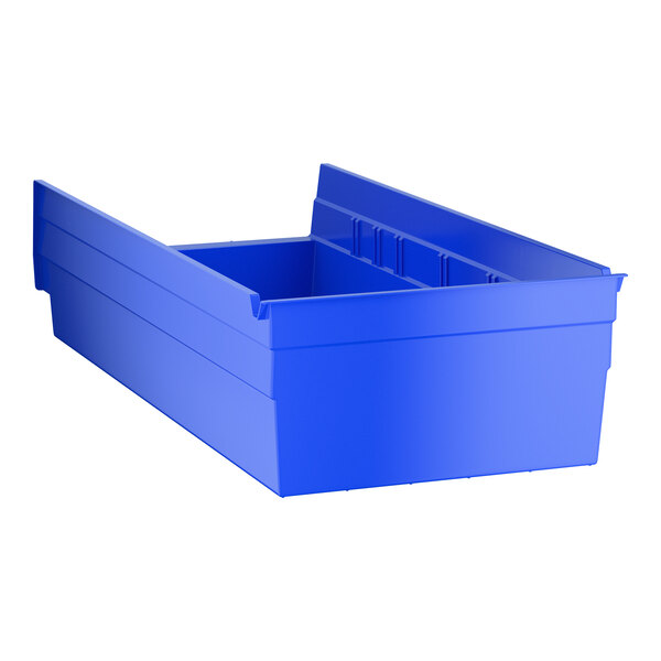 Regency Blue Shelf Bin, 17 7/8" x 8 3/8" x 4"