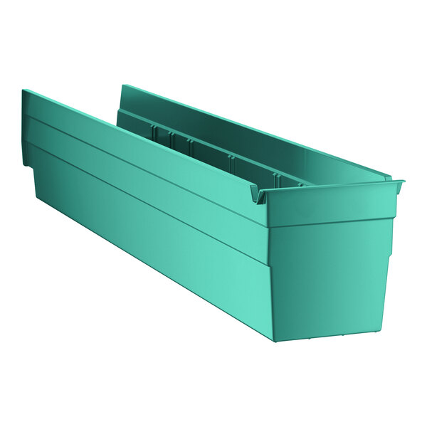 Regency Green Shelf Bin, 23 5/8" x 4 1/8" x 4"