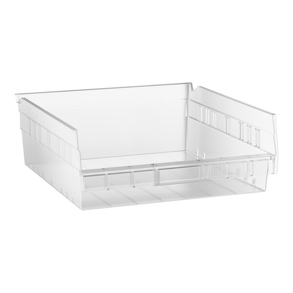 Regency Clear Shelf Bin, 11 5/8" x 11 1/8" x 4"