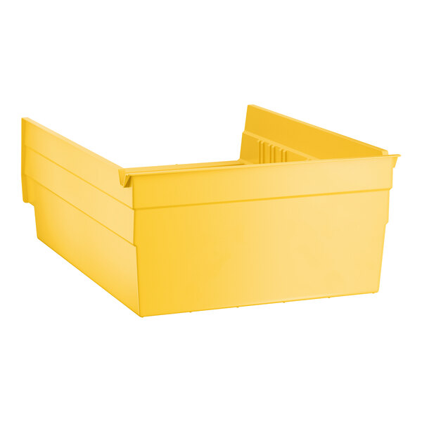Regency Yellow Shelf Bin, 11 5/8" x 8 3/8" x 4"