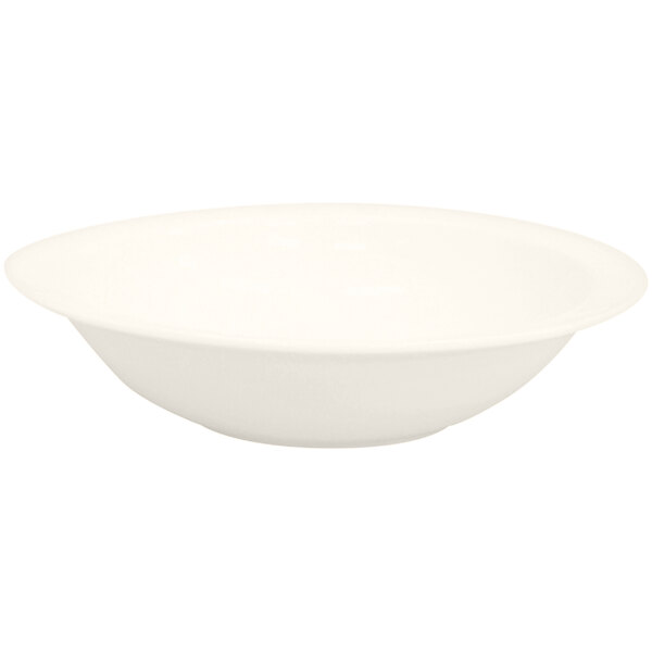 A RAK Porcelain ivory porcelain bowl on a white background.