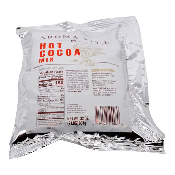 A case of 12 bags of Gourmet Hot Cocoa Mix on a white background.