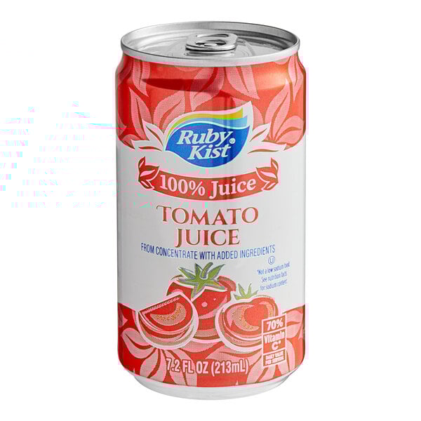 A Ruby Kist 7.2 fl. oz. can of tomato juice.