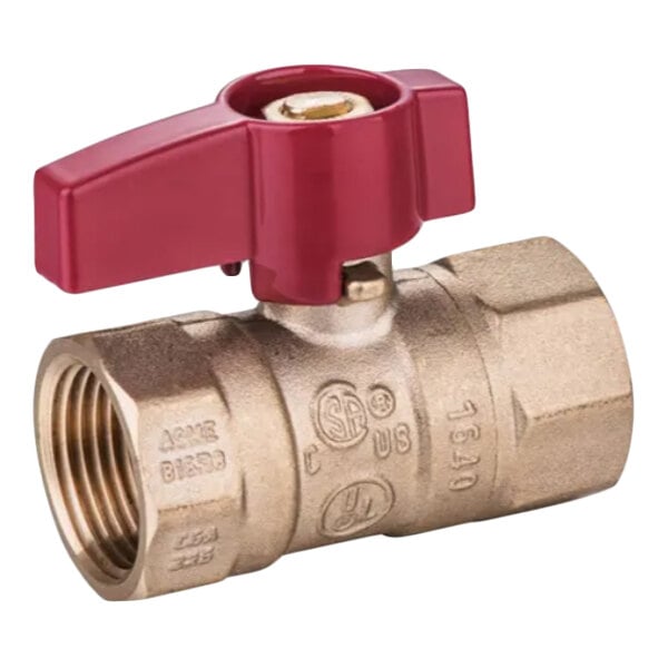 Easyflex GV-100 Brass Gas Valve with 1" Female NPT Connections