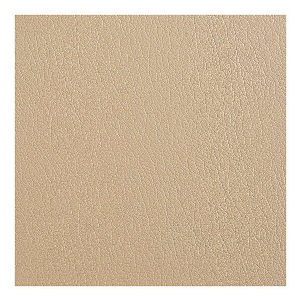 A tan vinyl square back banquet chair by Lancaster Table & Seating.