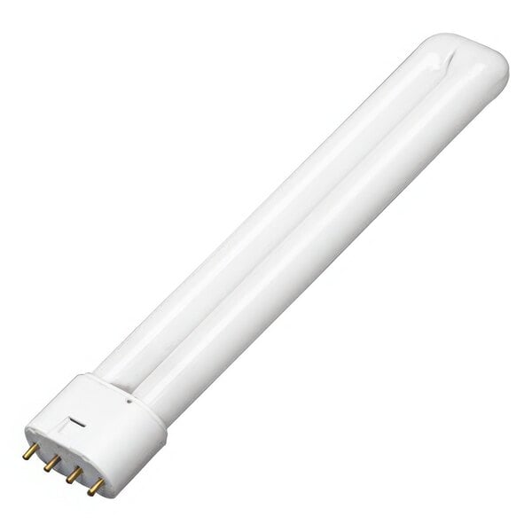 A PestWest CFL shatter-resistant white tube with gold tips.