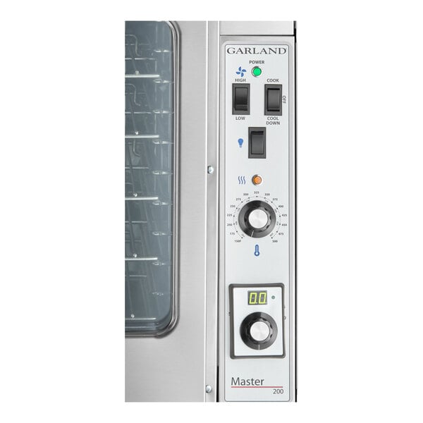 Garland MCO-GD-10S Natural Gas Single Deck Deep Depth Full Size Convection Oven with Analog Controls - 60,000 BTU