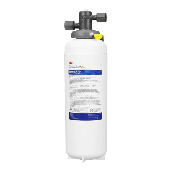 A white 3M High Flow water filtration system with black text.