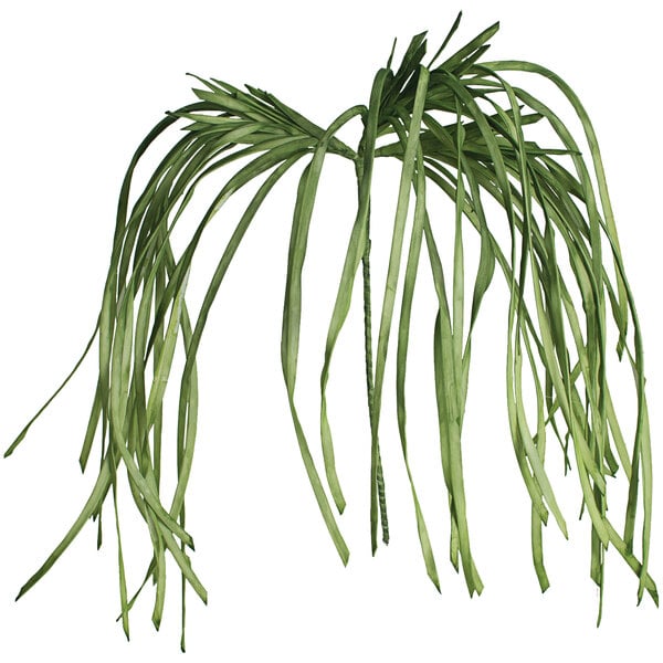 A case of 6 Kalalou artificial cascading foliage stems with long green leaves.