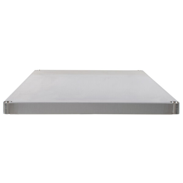 A solid stainless steel shelf from Advance Tabco.