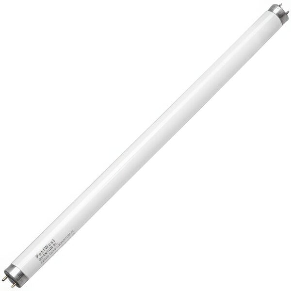 A PestWest T8 Quantum fluorescent lamp with silver tips.