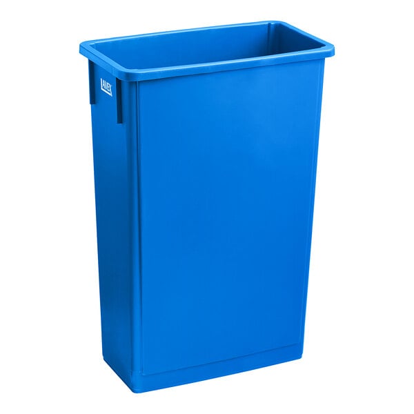 23 Gal Blue Slim Rectangular Trash Can 23 Gal Blue Slim Rectangular Trash Can