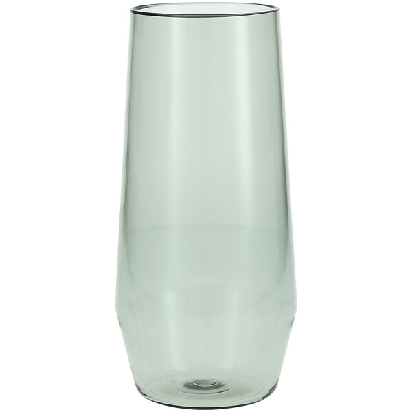 A clear plastic Fortessa Sole beverage glass.