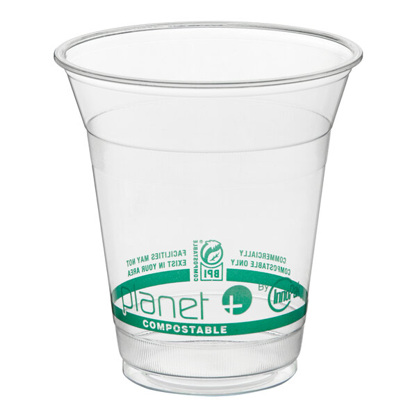 Stalk Market Planet+ PLA-12 12 oz. PLA Plastic Compostable Cold Cup - 1,000/Case