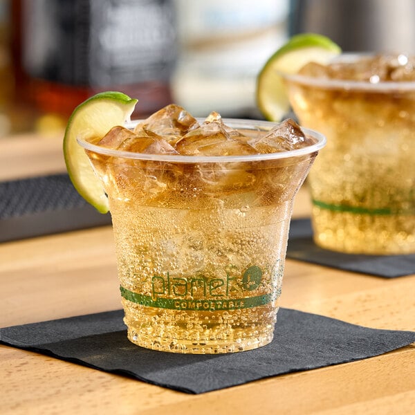 Stalk Market Planet+ PLA-9 9 oz. PLA Plastic Compostable Cold Cup - 1,000/Case