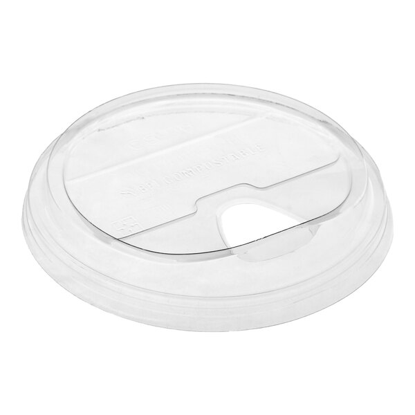 Stalk Market Planet+ PLA-SPL 9, 12, 16, 20 & 24 oz. PLA Plastic Compostable Cold Cup Sip Lid - 1,000/Case