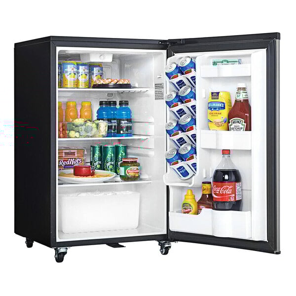 Danby DAR044A6BSLDBO Contemporary Classic 4.4 cu. ft. Stainless Steel Solid Door Reach-In Outdoor Refrigerator