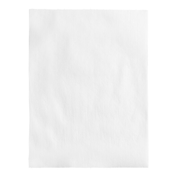 A white rectangular Lavex industrial wiper with black lines on a white surface.