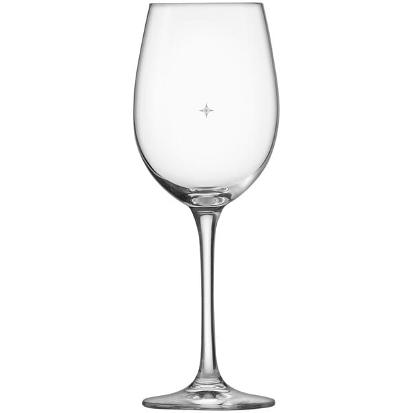 A Schott Zwiesel Classico wine glass with a pour line on a white background.